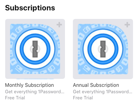 1password subscription cost